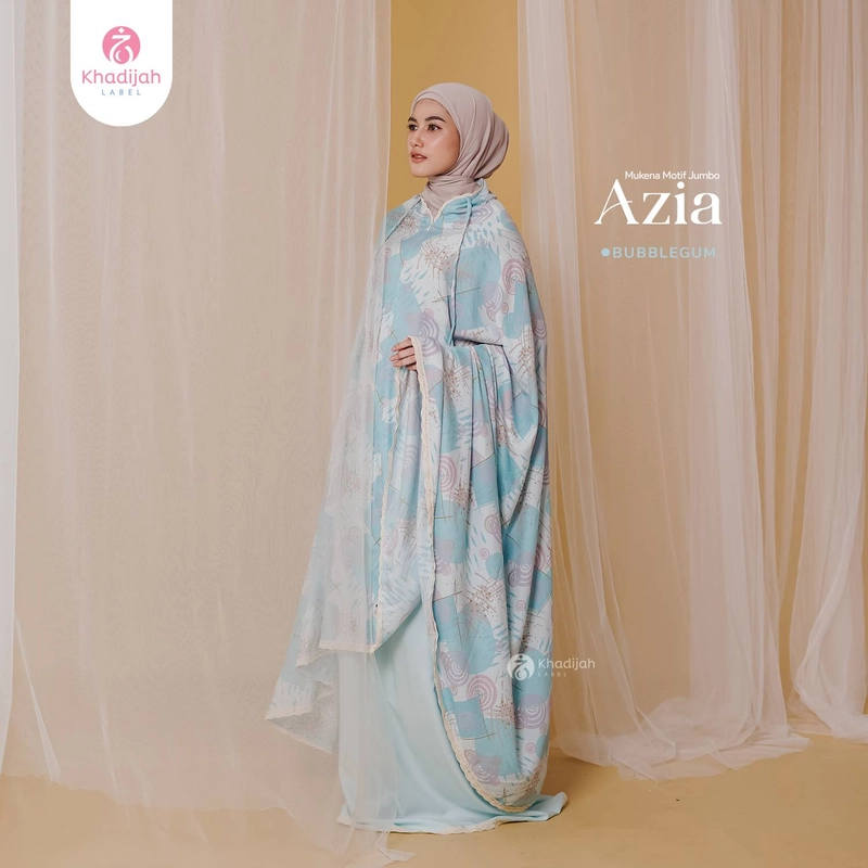 Product image Khadijah Label Makassar - Mukena Jumbo Azia 2 In 1 All Size Bubble Gum