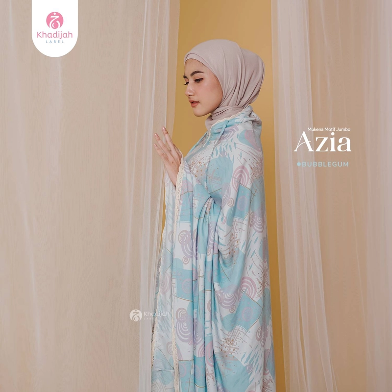 Product image Khadijah Label Makassar - Mukena Jumbo Azia 2 In 1 All Size Bubble Gum