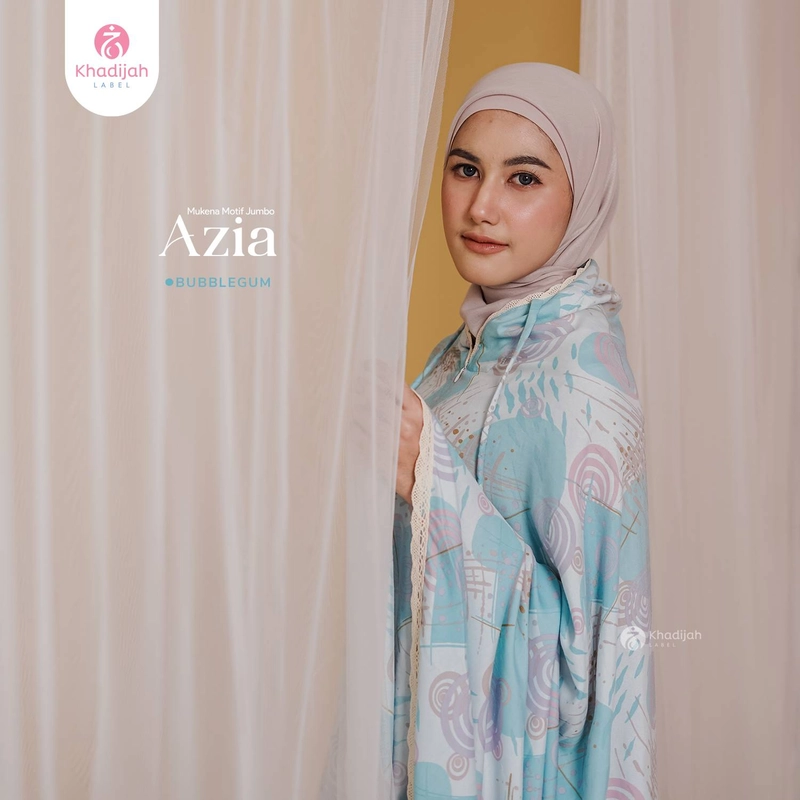 Product image Khadijah Label Makassar - Mukena Jumbo Azia 2 In 1 All Size Bubble Gum