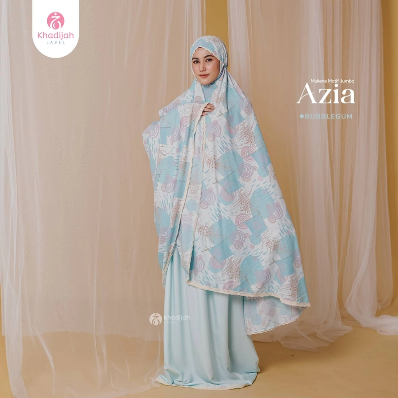 Product image Khadijah Label Makassar - Mukena Jumbo Azia 2 In 1 All Size Bubble Gum