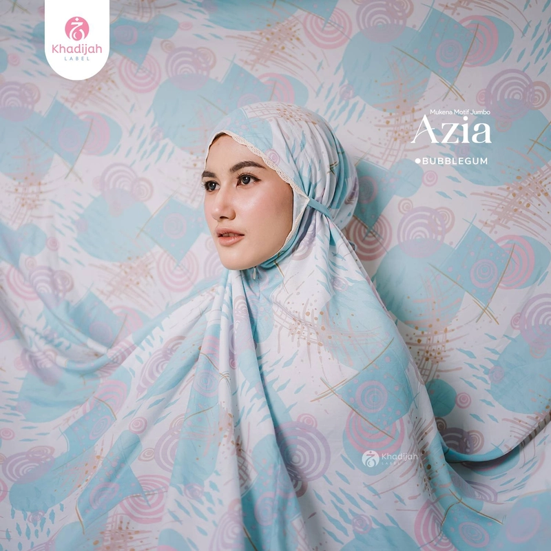 Product image Khadijah Label Makassar - Mukena Jumbo Azia 2 In 1 All Size Bubble Gum