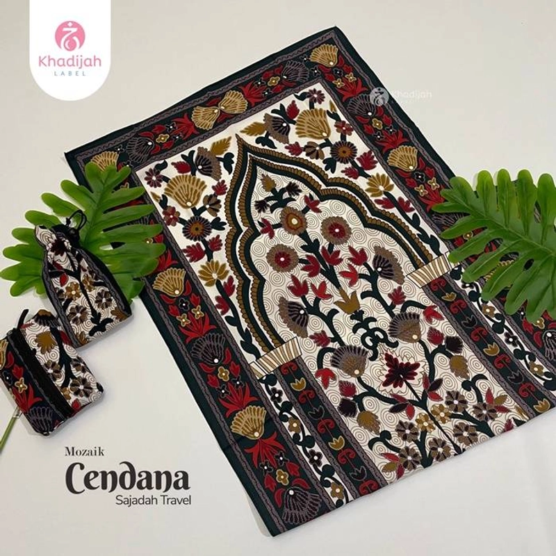 Product image Khadijah Label Makassar - Sajadah Travel Mozaik Cendana All Size Random