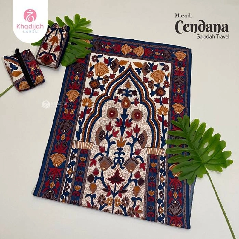 Product image Khadijah Label Makassar - Sajadah Travel Mozaik Cendana All Size Random