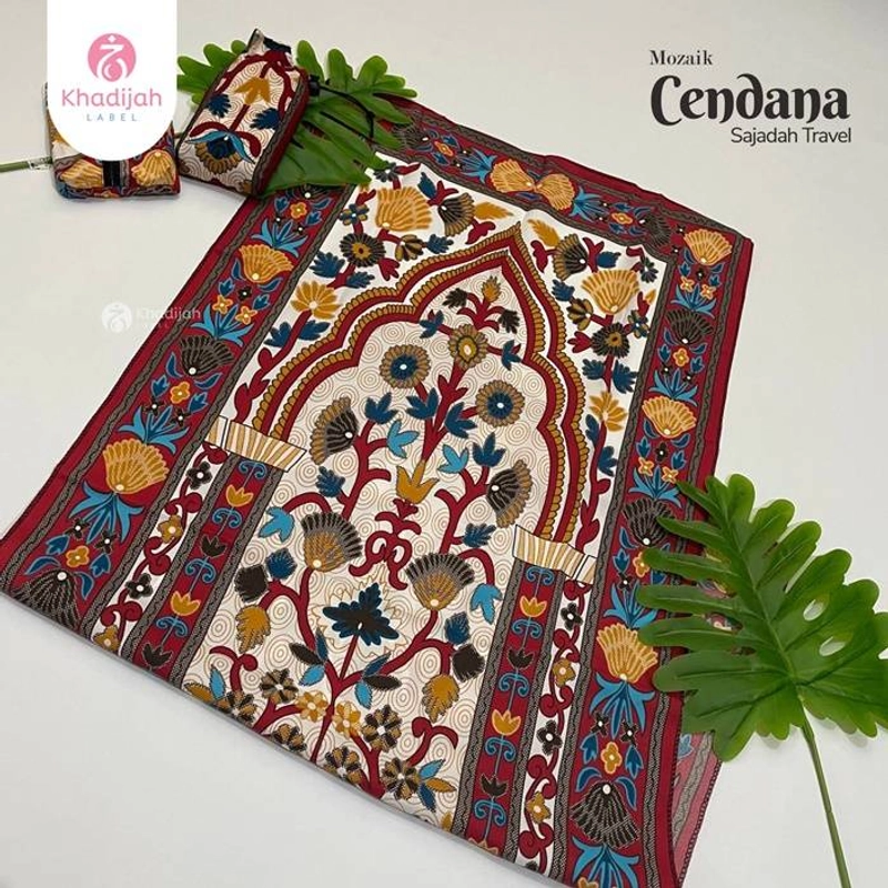 Product image Khadijah Label Makassar - Sajadah Travel Mozaik Cendana All Size Random