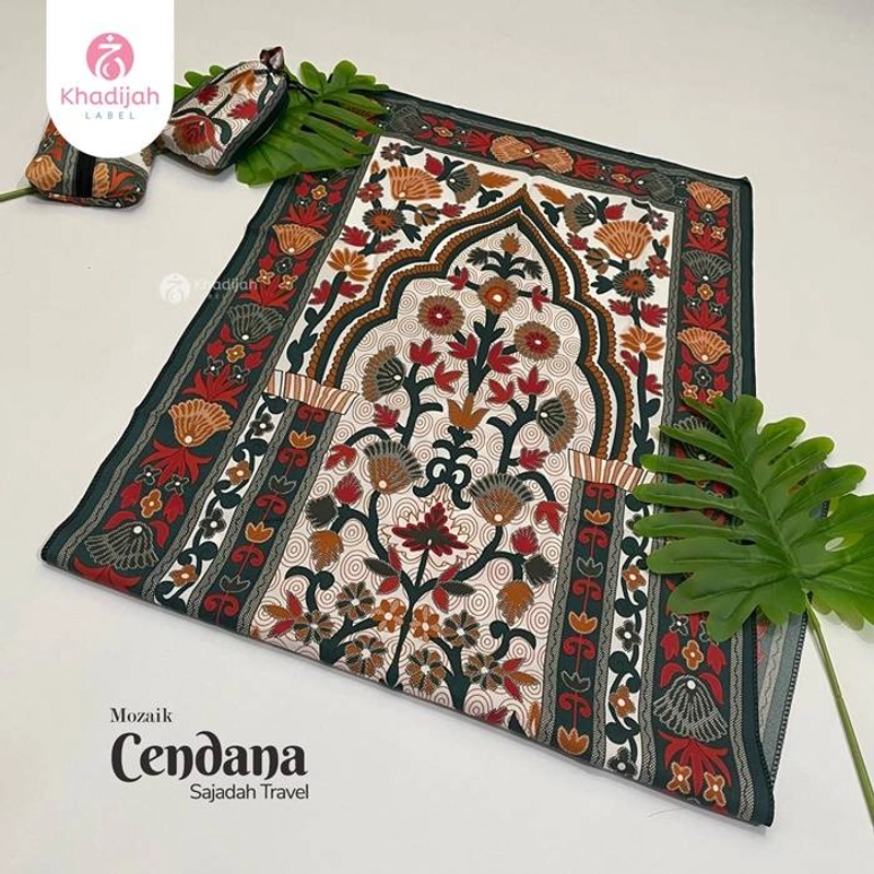 Product image Khadijah Label Makassar - Sajadah Travel Mozaik Cendana All Size Random