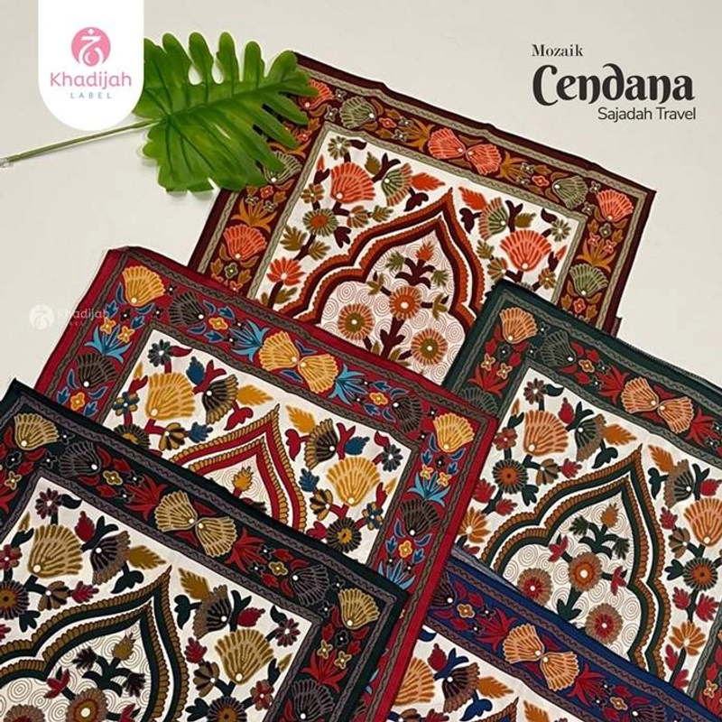 Product image Khadijah Label Makassar - Sajadah Travel Mozaik Cendana All Size Random