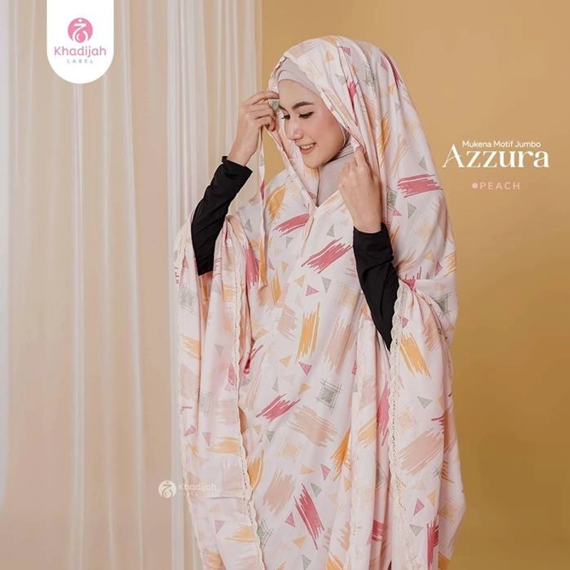 Product image Khadijah Label MES - Mukena Dewasa Azzura 2 In 1 Jumbo Peach
