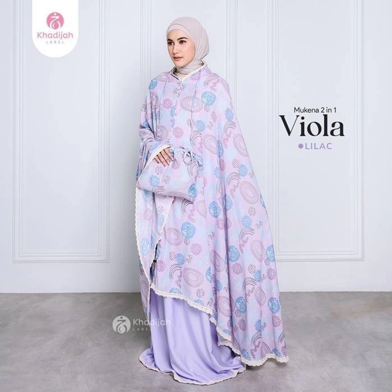Product image Khadijah Label PLM - Mukena Jumbo Viola 2 in 1 All Size Lilac
