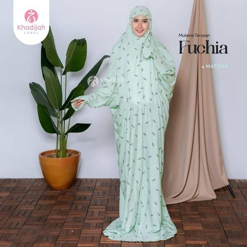 Khadijah Label SUB - Mukena Terusan Fuchia All Size Matcha
