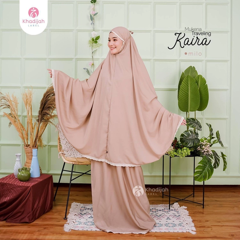 Product image Khadijah Label UPG - Mukena Travel Kaira 2 In 1 Standar Milo