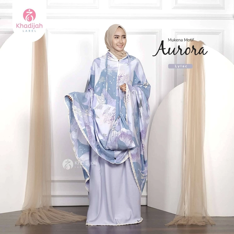 Product image Khadijah Label - Mukena Jumbo 2 in 1 Aurora All Size Lylac