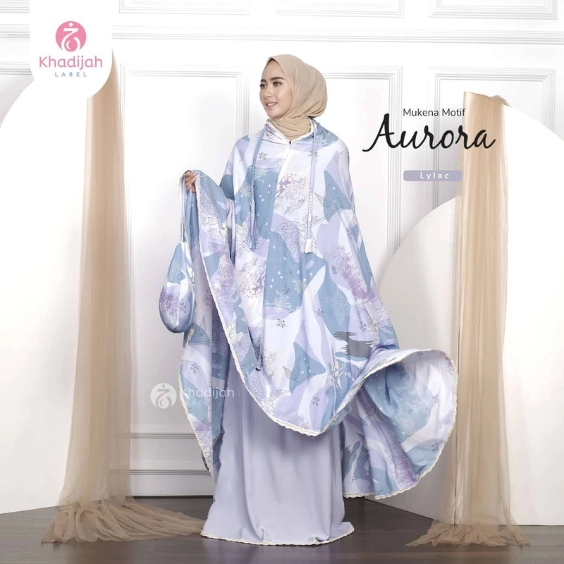 Product image Khadijah Label - Mukena Jumbo 2 in 1 Aurora All Size Lylac