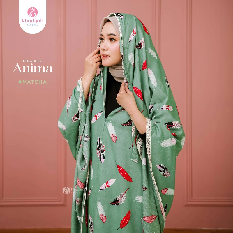 Product image KhadijahLabel - Mukena Dewasa Anima Semi Jumbo L Matcha