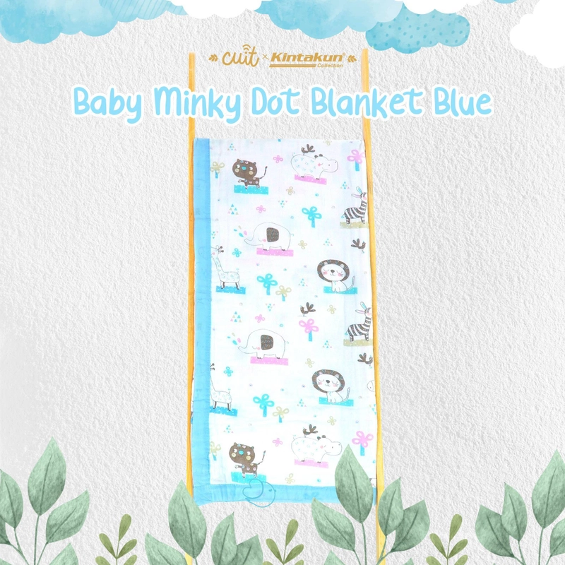 Product image Kintakun Surabaya -  Selimut Bayi Muslin Blanket 110x150 Blue