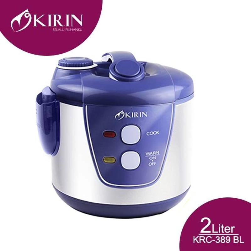 Product image Kirin - Rice Cooker 389 2 Liter stainless pot blue