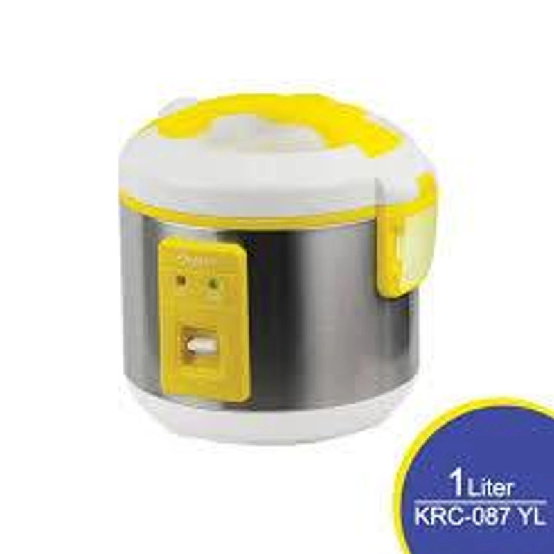 Product image Kirin - Rice Cooker KRC087 Non-Stick 1 liter 24 x 24 x 26.5 cm Yellow 