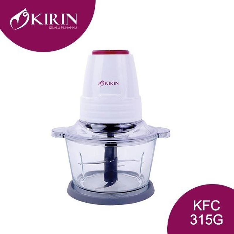 Product image Kirin - Food Chopper 315 G ( Glass Cover ) 22 x 22 x 29 cm White 