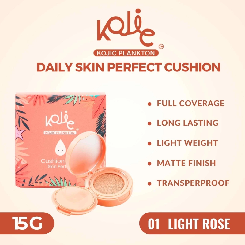 Product image KOJIC PLANKTON - KOJIC PLANKTON DAILY CUSHION SKIN PERFECT 15 GR 01 LIGHT ROSE
