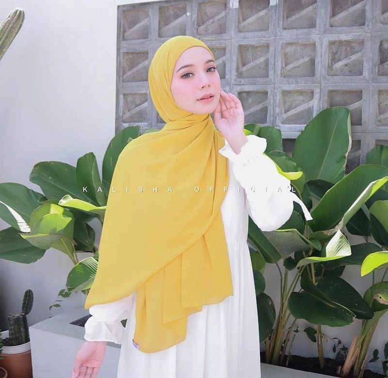 Product image Kalisha Official - Pashmina Inner 2in1 Ceruty Premium 350 Lime