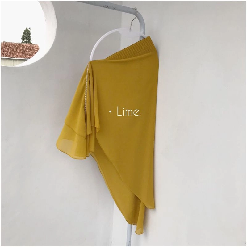 Product image Kalisha official - Hijab Cekasemut Mute Ceruty Babydoll 250 Lime