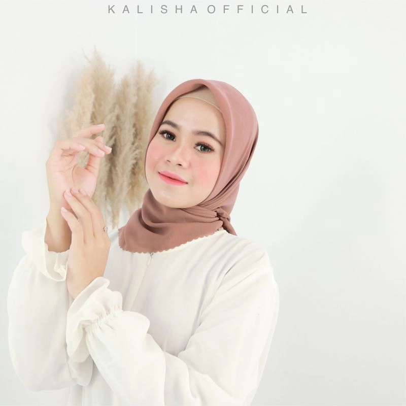 Product image Kalisha official - Fine Square Segi Empat Polycotton 100 Mocca