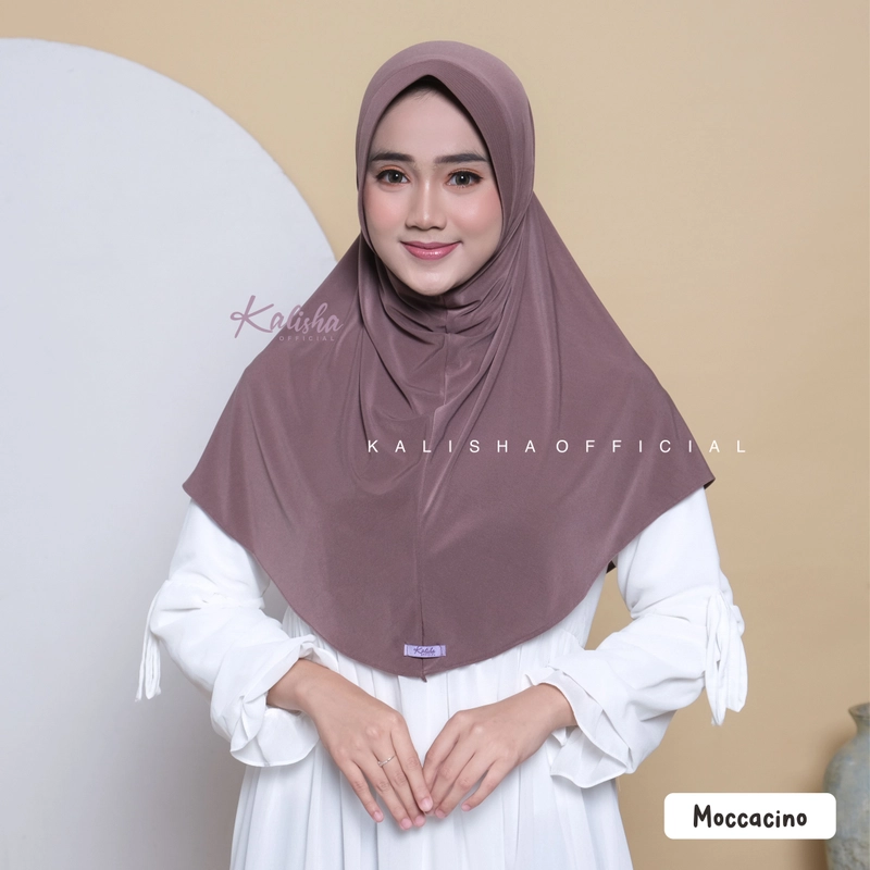 Product image Kalisha official - Hijab Instan Bergo Shafira Daily 200 Moccacino