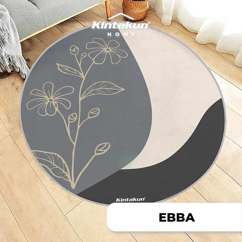 Product image Kintakun - Karpet Lantai Ruang Anti Slip Lingkaran 100cm Ebba