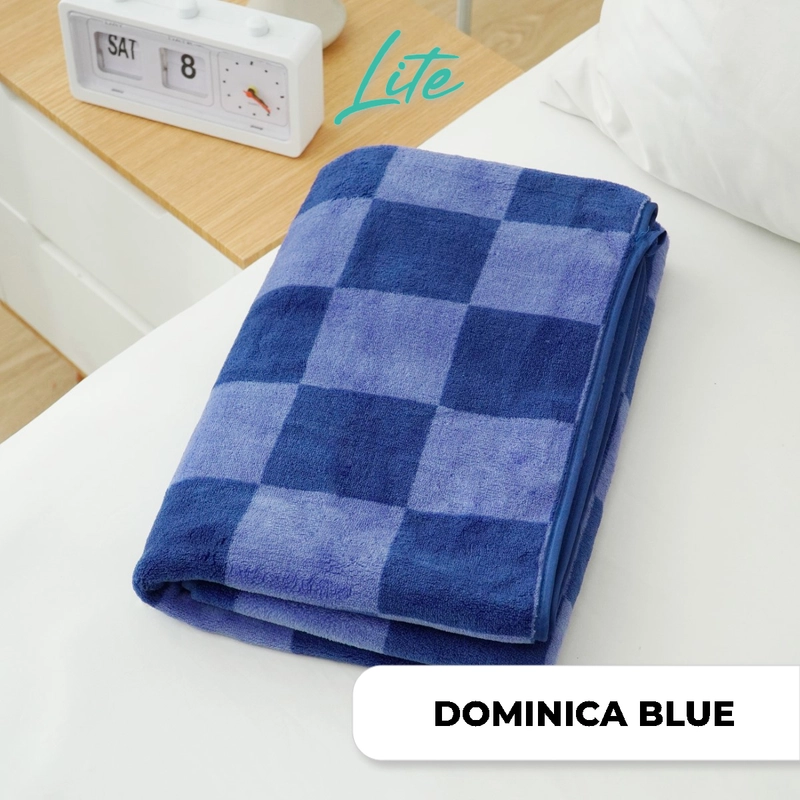Product image Kintakun - Handuk Coral Print Dominica Microfiber LITE 70 x 140 Blue
