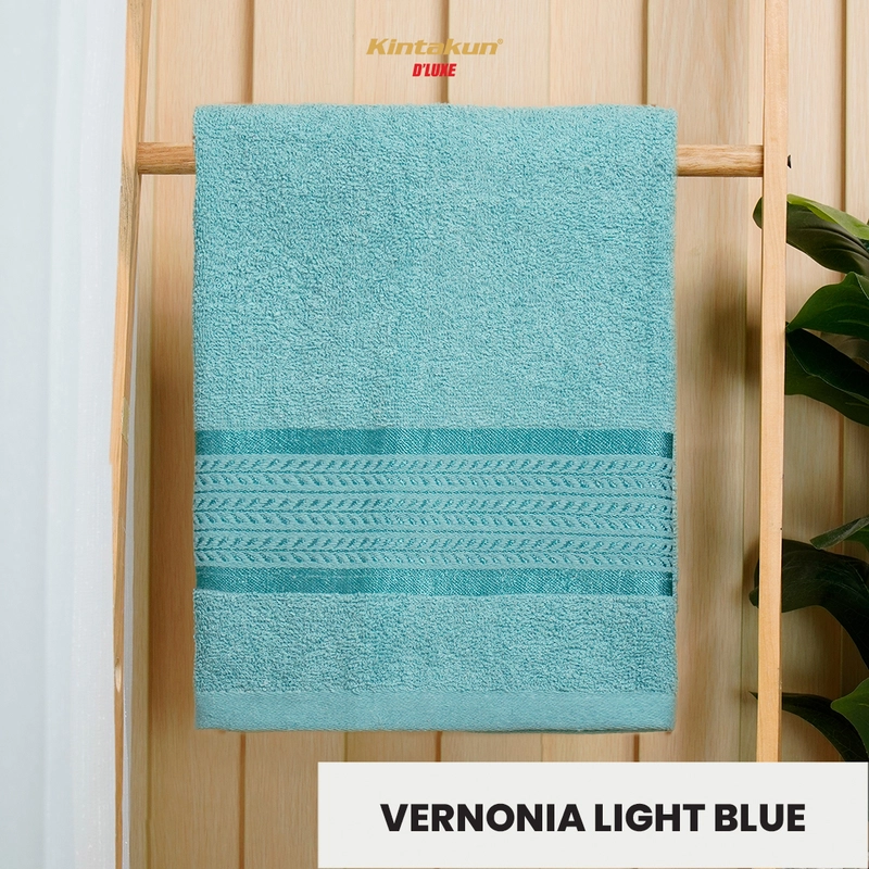 Product image Kintakun - Handuk Dewasa PolyCotton Vernonia 70x140cm 70x140 cm Light Blue Polyester