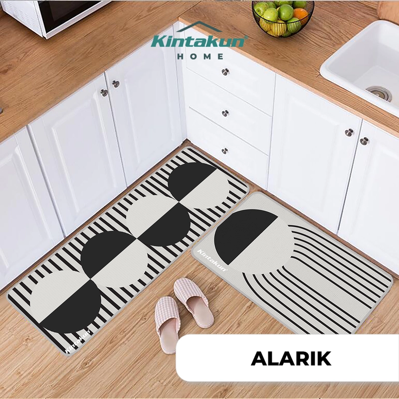 Product image Kintakun - Keset Kitchen Mat Dapur 2in1 Anti Slip 40x120cm & 40x60cm Alarik