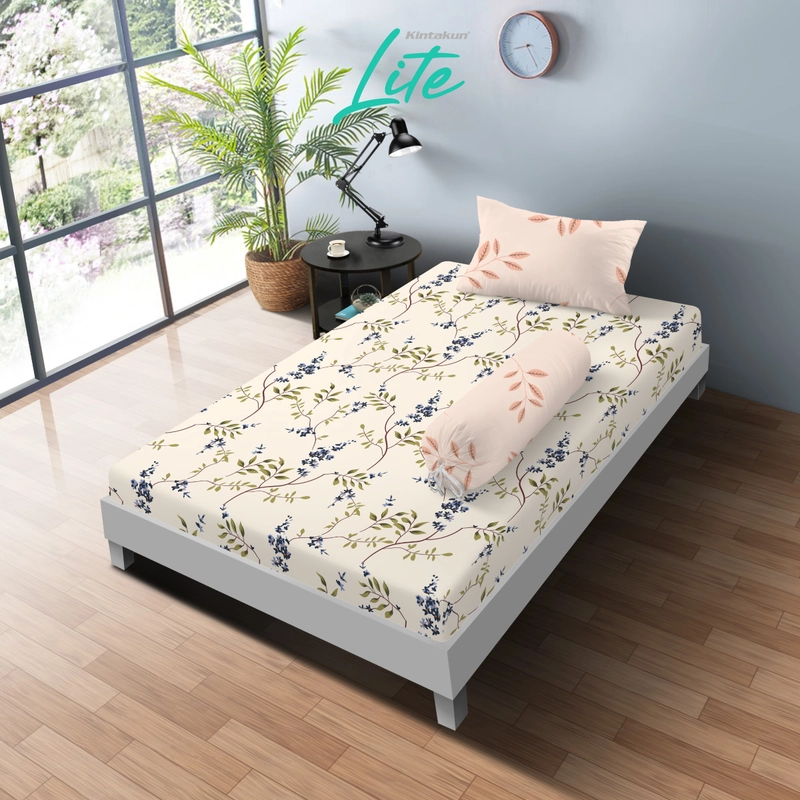 Product image Kintakun - Kintakun Sprei Fitted 120 x 200 Dluxe Minimalis Aesthetic Microtex 20 cm Multivarian 120 x 200 Tanaya