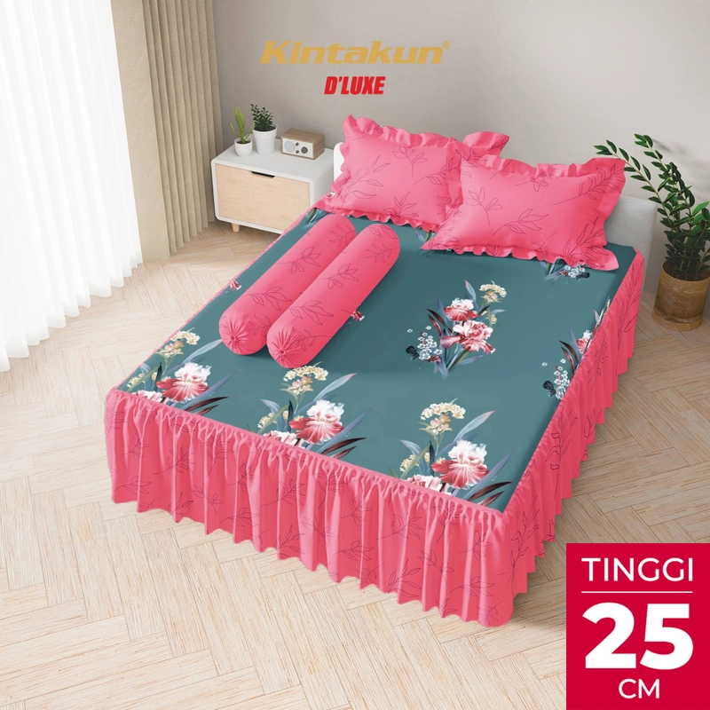 Product image Kintakun - Sprei Rumbai 180 x 200 DLUXE Aesthetic Microtex Tinggi 25 cm B2 180 x 200 Cindy