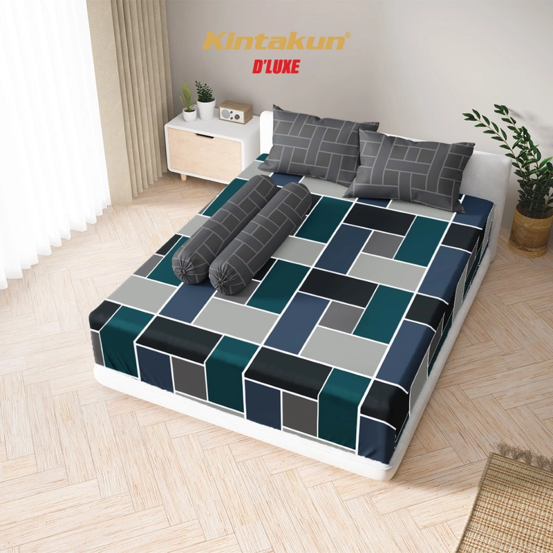 Product image Kintakun - Sprei Fitted 180 x 200 DLUXE Aesthetic Microtex Tinggi 25 cm B2 180 x 200 Adara