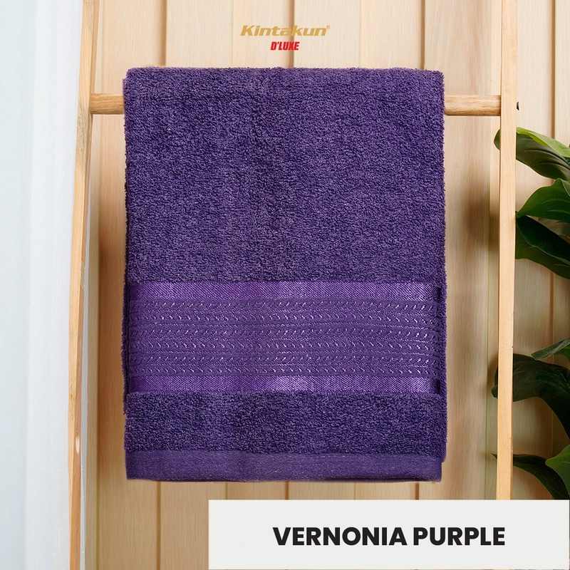 Product image Kintakun - Handuk Dewasa PolyCotton Vernonia 70x140cm 70x140 cm Purple Polyester