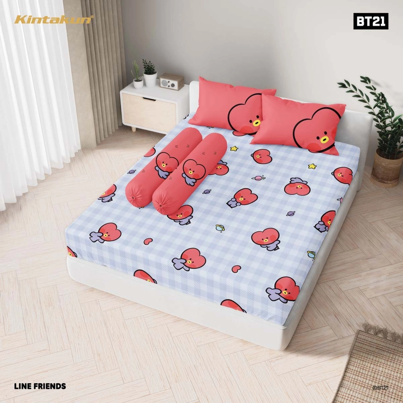 Product image Kintakun - Kintakun BT21 minini Sprei Fitted 180 x 200 King Multivarian 180 x 200 Tata