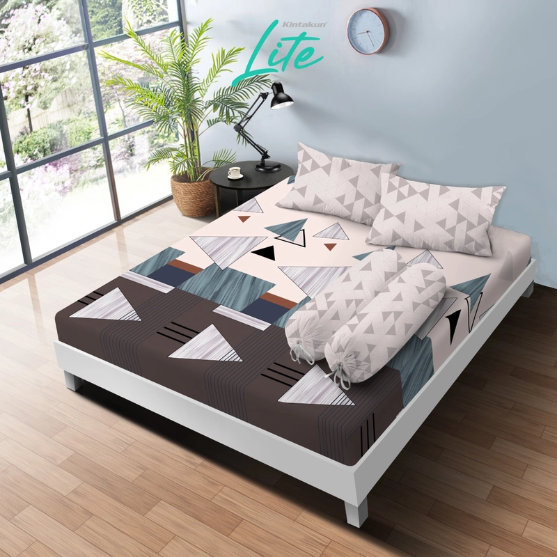 Product image Kintakun - Kintakun Sprei Fitted 180 x 200 Dluxe Minimalis Aesthetic Microtex 20 cm Multivarian 180 x 200 Adista