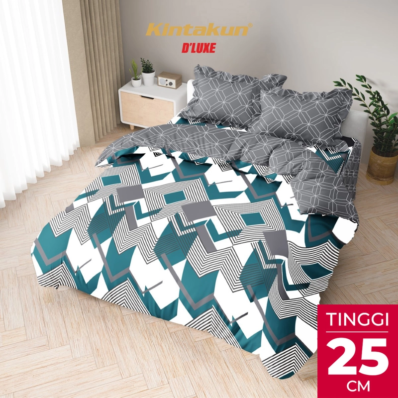 Product image Kintakun - Kintakun Bed Cover Set Rumbai 180 x 200 DLUXE Aesthetic Microtex Tinggi 25 cm B2 180 x 200 Zelinda