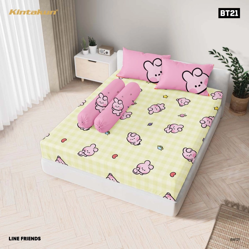 Product image Kintakun - Kintakun BT21 minini Sprei Fitted 180 x 200 King Multivarian 180 x 200 Cooky