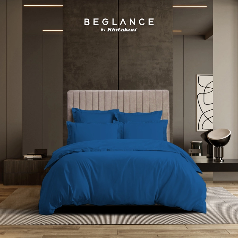 Product image Kintakun - Bed Cover Set Sprei Fitted Beglance Cotton T35 Magical Blue 180x200 King