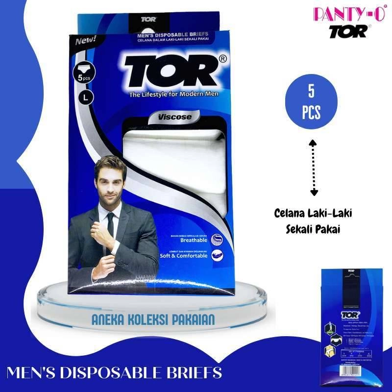 Product image CD / Celana Dalam Pria Sekali Pake Disposable Berpergian / Di Rawat TOR Viscose all variant L