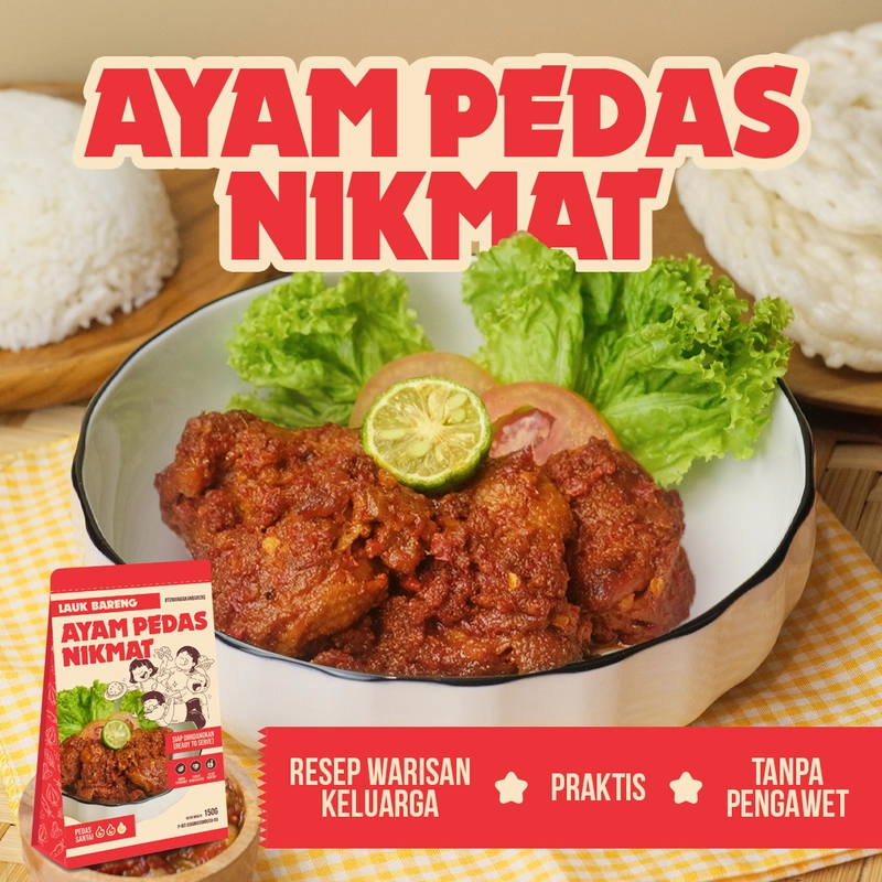 Product image Lahap Bareng - Ayam Pedas Nikmat 150gr Pedas Santai