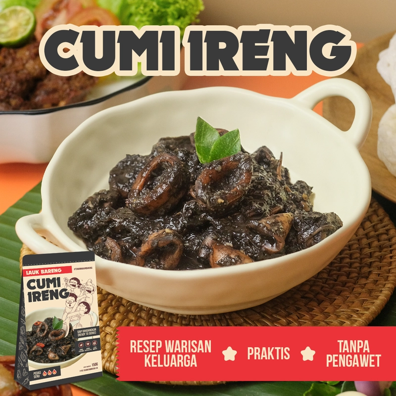 Product image Lahap Bareng - Cumi Ireng 150gr Pedas Santai