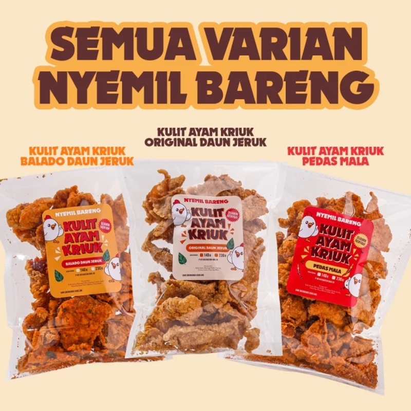 Product image Lahap Bareng - Kulit Kriuk Mala 230gr Pedas Mala