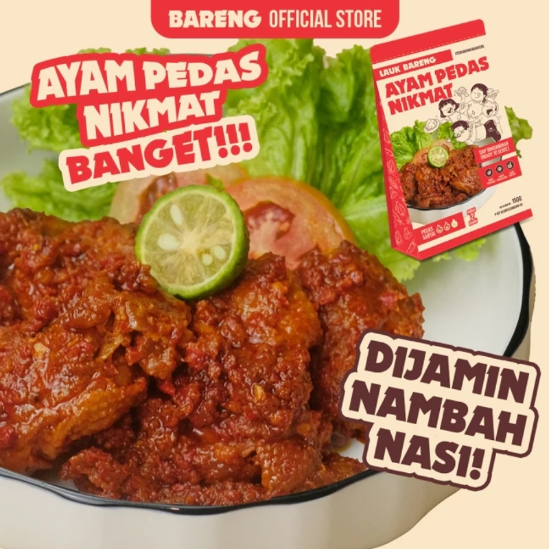 Product image Lahap Bareng - Ayam Pedas Nikmat 150gr Pedas Santai