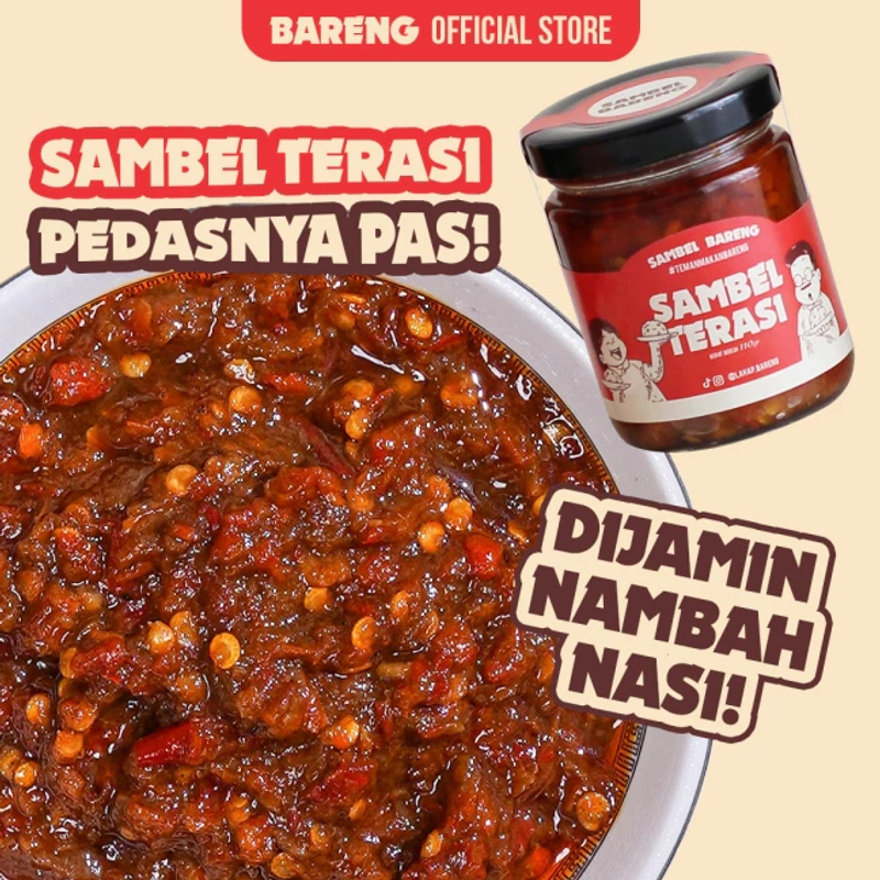 Product image Lahap Bareng - Sambel Terasi 110gr Pedas Gurih