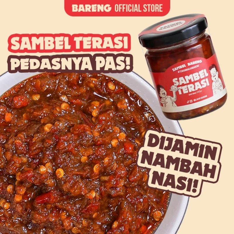 Product image Lahap Bareng - Sambel Terasi 110gr Pedas Gurih