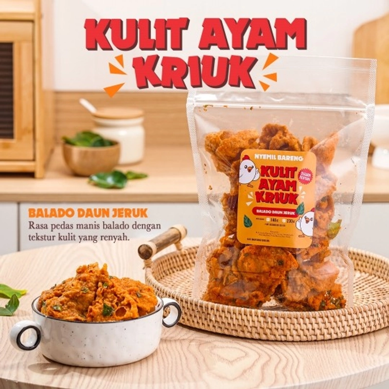 Product image Lahap Bareng - Kulit Kriuk Mala 230gr Pedas Mala