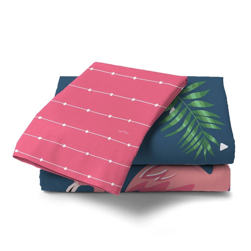 Product image Lady Rose - Sprei Single 90X200 - Flamingo