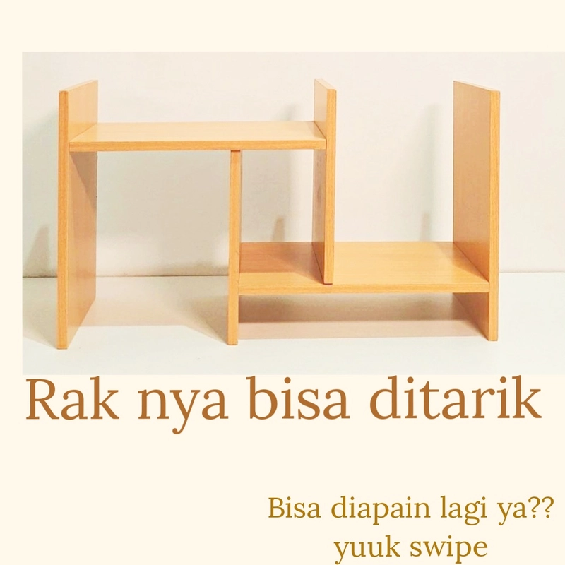 Product image Level One Home Gallery - Rak Buku Kayu Flexy H Rak Susun Fleksibel Serbaguna Multifungsi Minimalis 4000g White