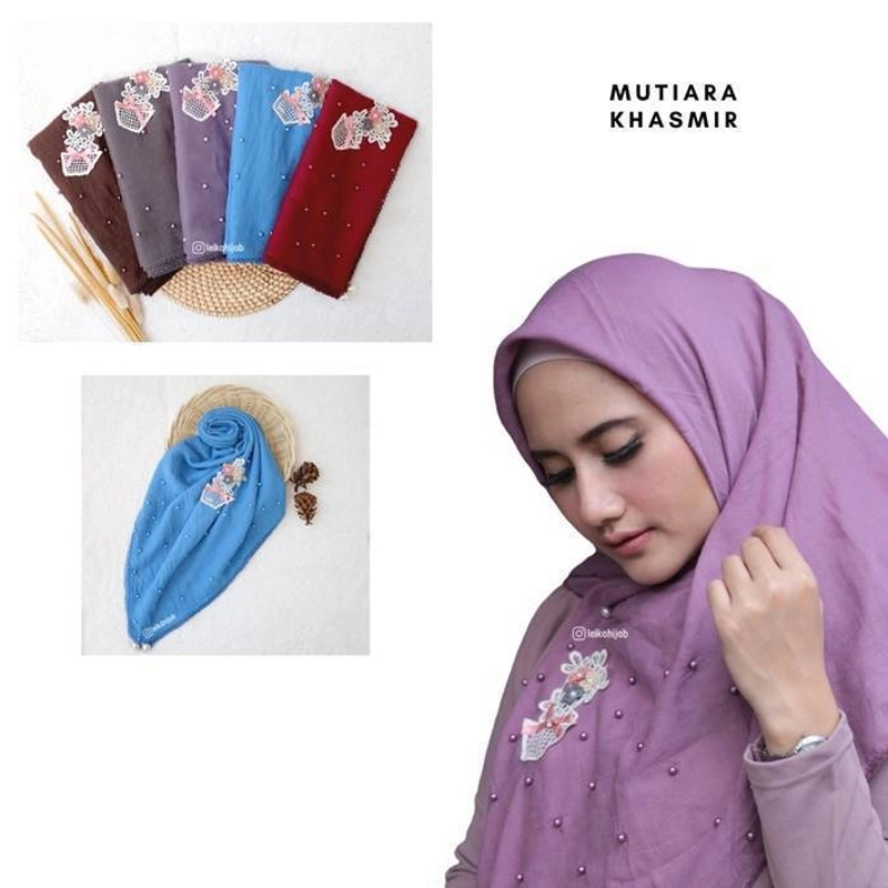 Product image Leika Hijab - Khasmir Mutiara All Size Coffee